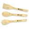 Baby Elephant Bamboo Cooking Utensils Set - Double Sided - FRONT