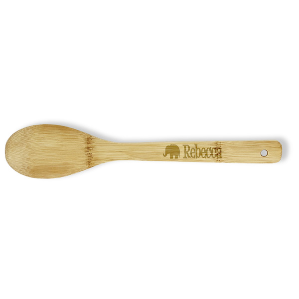 Custom Baby Elephant Bamboo Spoon - Double Sided (Personalized)