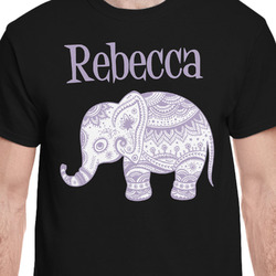 Baby Elephant T-Shirt - Black - Small (Personalized)