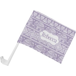 Baby Elephant Car Flag - Small w/ Name or Text