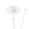 Baby Elephant Clear Plastic 7" Stir Stick - Oval - Closeup