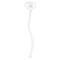 Baby Elephant Clear Plastic 7" Stir Stick - Oval - Single Stick