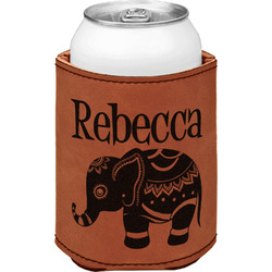 Baby Elephant Leatherette Can Sleeve - Single Sided (Personalized)