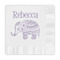 Baby Elephant Embossed Decorative Napkins (Personalized)