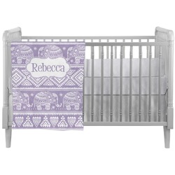 Baby Elephant Crib Comforter / Quilt (Personalized)