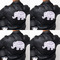 Baby Elephant Custom Shape Iron On Patches - XXXL APPROVAL set of 4