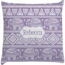 Baby Elephant Decorative Pillow Case (Personalized)