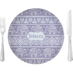 Baby Elephant 10" Glass Lunch / Dinner Plates - Single or Set (Personalized)