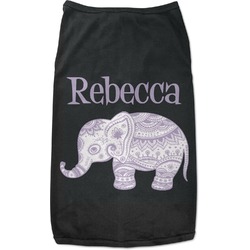 Baby Elephant Black Pet Shirt (Personalized)