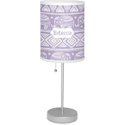 Baby Elephant 7" Drum Lamp with Shade Polyester (Personalized)