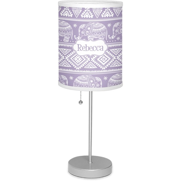 Custom Baby Elephant 7" Drum Lamp with Shade Polyester (Personalized)