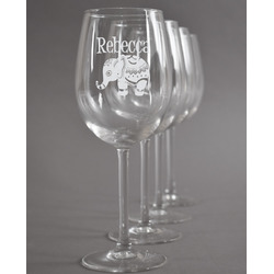 Baby Elephant Wine Glasses (Set of 4) (Personalized)