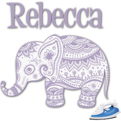 Baby Elephant Graphic Iron On Transfer - Up to 6"x6" (Personalized)