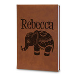 Baby Elephant Leatherette Journal - Large - Double Sided (Personalized)