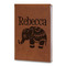 Baby Elephant Leatherette Journals - Large - Double Sided - Angled View