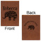 Baby Elephant Leatherette Journals - Large - Double Sided - Front & Back View