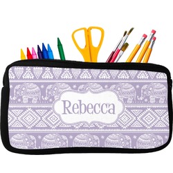 Baby Elephant Neoprene Pencil Case - Small w/ Name or Text