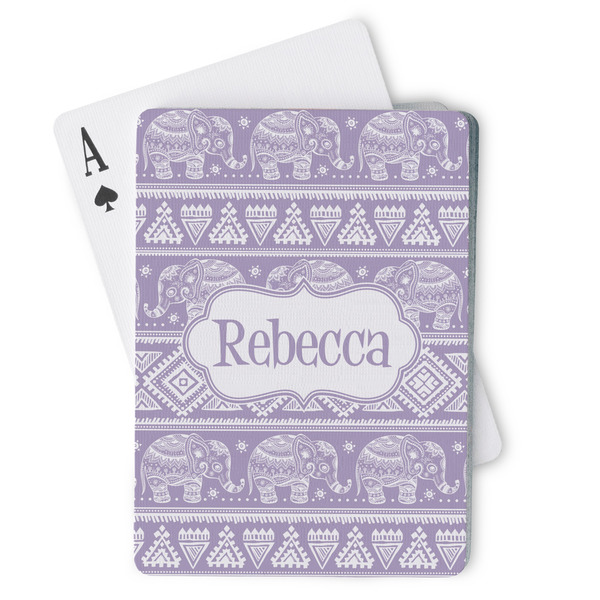 Custom Baby Elephant Playing Cards (Personalized)