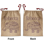 Baby Elephant Santa Sack - Front & Back (Personalized)