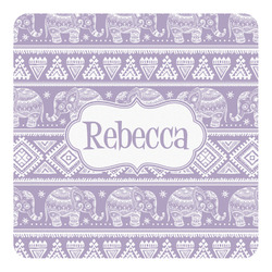 Baby Elephant Square Decal - XLarge (Personalized)