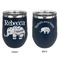 Baby Elephant Stainless Wine Tumblers - Navy - Double Sided - Approval