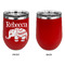 Baby Elephant Stainless Wine Tumblers - Red - Single Sided - Approval