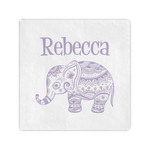 Baby Elephant Standard Cocktail Napkins (Personalized)