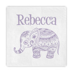 Baby Elephant Standard Decorative Napkins (Personalized)