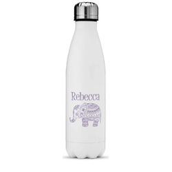 Baby Elephant Water Bottle - 17 oz. - Stainless Steel - Full Color Printing (Personalized)