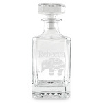 Baby Elephant Whiskey Decanter - 26 oz Square (Personalized)