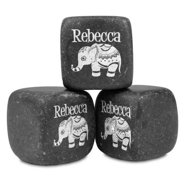 Custom Baby Elephant Whiskey Stone Set (Personalized)