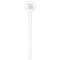 Baby Elephant White Plastic 7" Stir Stick - Round - Single Stick