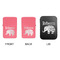 Baby Elephant Windproof Lighters - Pink, Double Sided, w Lid - APPROVAL