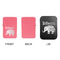 Baby Elephant Windproof Lighters - Pink, Single Sided, w Lid - APPROVAL