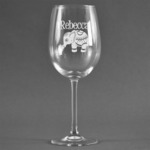 Baby Elephant Wine Glass (Single) (Personalized)