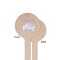 Baby Elephant Wooden 6" Stir Stick - Round - Single Sided - Front & Back