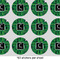 Circuit Board 1" Multipurpose Round Labels - Sheet