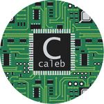 Circuit Board Multipurpose Round Labels - 1" (Personalized)