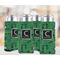 Circuit Board 12oz Tall Can Sleeve - Set of 4 - LIFESTYLE