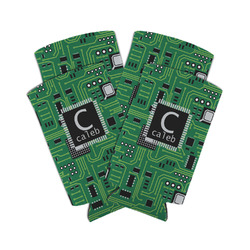 Circuit Board Can Cooler (tall 12 oz) - Set of 4 (Personalized)