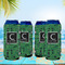 Circuit Board 16oz Can Sleeve - Set of 4 - LIFESTYLE