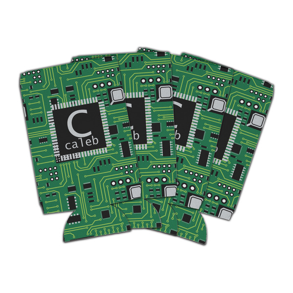 Custom Circuit Board Can Cooler (16 oz) - Set of 4 (Personalized)