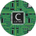 Circuit Board Multipurpose Round Labels - 3" (Personalized)