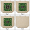 Circuit Board 3 Reusable Cotton Grocery Bags - Front & Back View