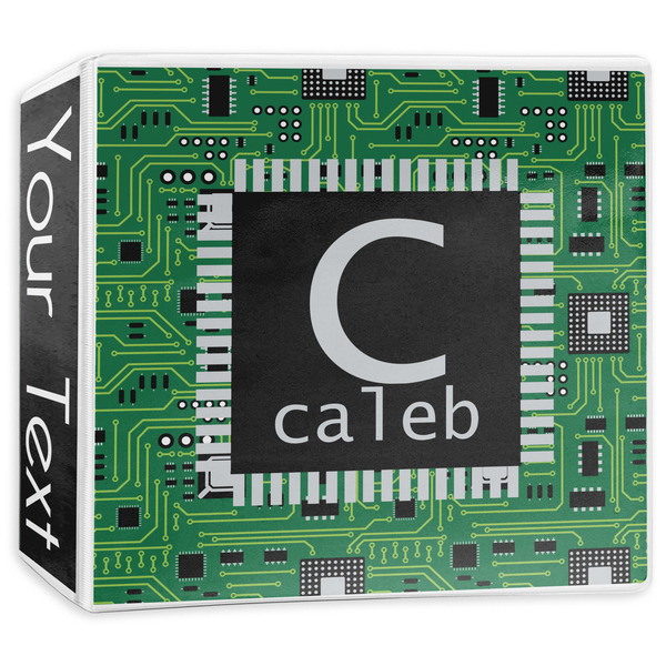 Custom Circuit Board 3-Ring Binder - 3 inch (Personalized)