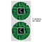 Circuit Board 5" Multipurpose Round Label - Sheet