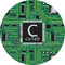 Circuit Board 5" Multipurpose Round Label - Single Sticker