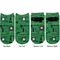 Circuit Board Adult Ankle Socks - Double Pair - Front and Back - Apvl