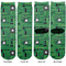 Circuit Board Adult Crew Socks - Double Pair - Front and Back - Apvl