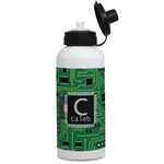 Circuit Board Water Bottles - Aluminum - 20 oz - White (Personalized)